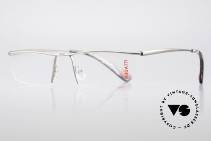 Bugatti 410 Sportliche Luxus Herrenbrille, ergonomischer Rahmen mit Federscharnieren, Passend für Herren