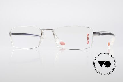 Bugatti 421 Sportliche Luxus Herrenbrille, ORIGINAL high-tech Bugatti Brillenfasssung, Passend für Herren