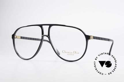 Christian Dior 2469 80er Monsieur Vintage Brille, männliches 80er Jahre Design von Christian Dior, Passend für Herren