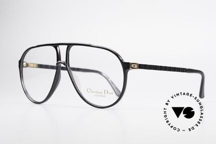 Christian Dior 2469 80er Monsieur Vintage Brille, höchster Tragekomfort (flexible Flexidée Bügel), Passend für Herren