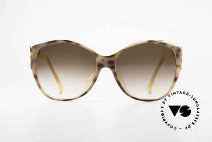 Christian Dior 2233 XL 80er Damen Sonnenbrille, faszinierender Marmor-Effekt in braunem Farbton, Passend für Damen