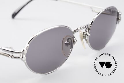 Jean Paul Gaultier 55-4173 Vintage Sonnenbrille Oval, Sonnengläser sind ggf. durch optische Gläser ersetzbar, Passend für Herren und Damen