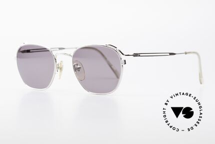 Jean Paul Gaultier 55-3173 Rare Designer Sonnenbrille, silberne Fassung & graue Gläser (100% UV Schutz), Passend für Herren und Damen