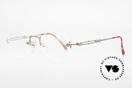 Jean Paul Gaultier 55-4172 Randlose Designerbrille JPG, ein Designerstück eben (Details / Farbe antik gemacht), Passend für Herren und Damen