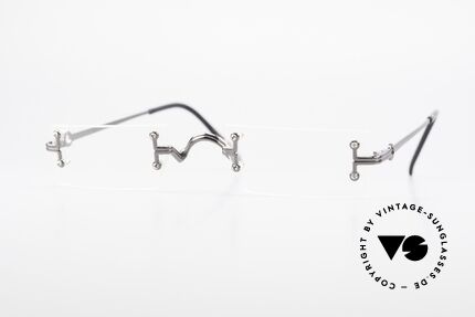 Jean Paul Gaultier 55-9172 Randlose JPG Designerbrille, 90er vintage Designer-Fassung von Jean Paul Gaultier, Passend für Herren und Damen