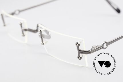 Jean Paul Gaultier 55-9172 Randlose JPG Designerbrille, ungetragenes Unikat (wie all unsere vintage Gaultiers), Passend für Herren und Damen