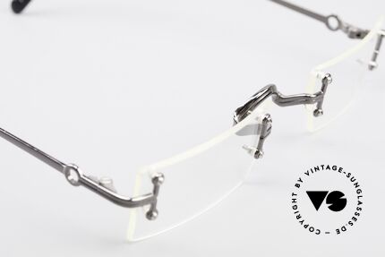 Jean Paul Gaultier 55-9172 Randlose JPG Designerbrille, KEINE Retromode, sondern ein 25 Jahre altes Original!, Passend für Herren und Damen