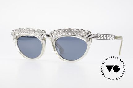 Jean Paul Gaultier 56-0271 Eifelturm Rihanna Sonnenbrille, vintage Designersonnenbrille von J.P.Gaultier, Passend für Damen