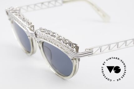 Jean Paul Gaultier 56-0271 Eifelturm Rihanna Sonnenbrille, heute auch als 'Steampunk-Brille' bezeichnet, Passend für Damen