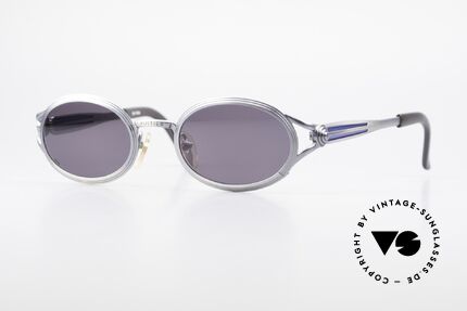 Jean Paul Gaultier 56-7114 Ovale JPG Steampunk Brille, vintage Gaultier Sonnenbrille aus den frühen 90ern, Passend für Herren und Damen