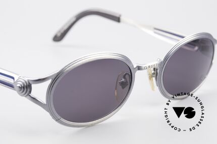 Jean Paul Gaultier 56-7114 Ovale JPG Steampunk Brille, orig. Sonnengläser können ggf. auch ersetzt werden, Passend für Herren und Damen