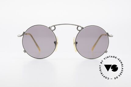 Jean Paul Gaultier 56-1178 Panto Sonnenbrille Kunstvoll, feiner, schwungvoller Rahmen mit markanter Brücke, Passend für Herren und Damen