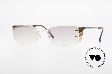 Jean Paul Gaultier 56-0041 Randlose JPG Sonnenbrille, 90er  Jean Paul Gaultier vintage Designer-Sonnenbrille, Passend für Herren und Damen
