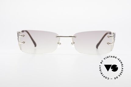 Jean Paul Gaultier 56-0041 Randlose JPG Sonnenbrille, schlichte Randlos-Brille; dennoch markant & originell, Passend für Herren und Damen