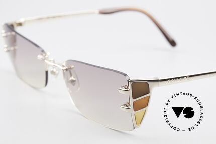 Jean Paul Gaultier 56-0041 Randlose JPG Sonnenbrille, ungetragenes Unikat (wie all unsere vintage Gaultiers), Passend für Herren und Damen