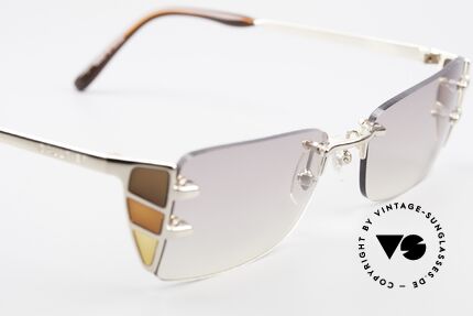 Jean Paul Gaultier 56-0041 Randlose JPG Sonnenbrille, KEINE Retromode, sondern ein 25 Jahre altes Original!, Passend für Herren und Damen