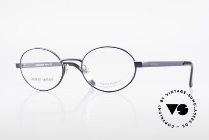 Giorgio Armani 257 Alte Ovale Vintage Brille 90er Details