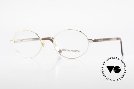 Giorgio Armani 257 Designerbrille Oval Vintage, ovale vintage Brillenfassung vom GIORGIO ARMANI, Passend für Herren und Damen