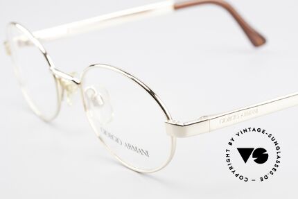 Giorgio Armani 257 Designerbrille Oval Vintage, ungetragen (wie alle unsere 90er GA Brillenklassiker), Passend für Herren und Damen