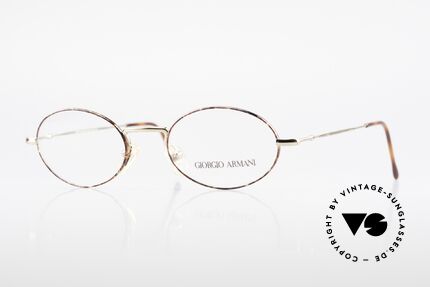 Giorgio Armani 270 Vintage Brille Oval No Retro, ovale GIORGIO Armani vintage Designer-Fassung, Passend für Herren und Damen