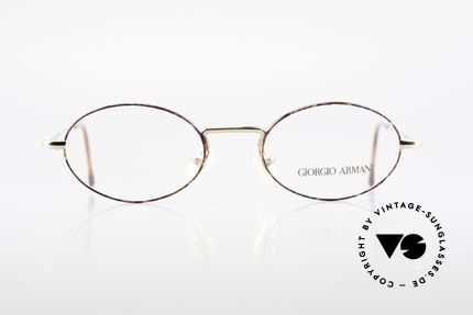 Giorgio Armani 270 Vintage Brille Oval No Retro, zeitloses 90er Jahre Modell in Premium-Qualität, Passend für Herren und Damen