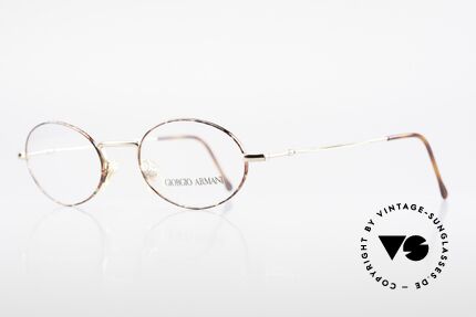 Giorgio Armani 270 Vintage Brille Oval No Retro, mit subtilen Rahmen-Details (typisch für Armani), Passend für Herren und Damen