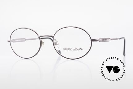 Giorgio Armani 241 No Retro Brille Oval Vintage, ovale GIORGIO Armani vintage Designer-Fassung, Passend für Herren