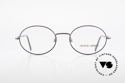 Giorgio Armani 241 No Retro Brille Oval Vintage, zeitloses 90er Jahre Modell in Premium-Qualität, Passend für Herren