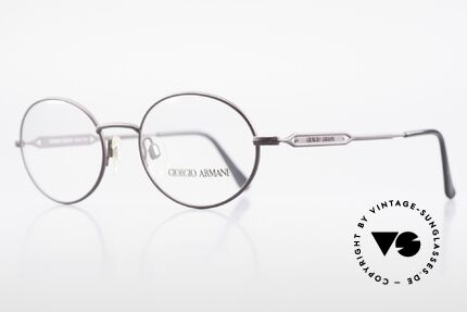 Giorgio Armani 241 No Retro Brille Oval Vintage, mit subtilen Rahmen-Details (typisch für Armani), Passend für Herren
