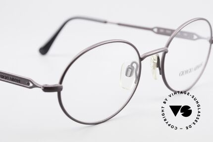 Giorgio Armani 241 No Retro Brille Oval Vintage, die Metall-Fassung kann beliebig verglast werden, Passend für Herren