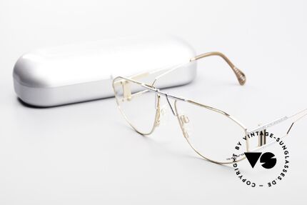 Quattro 0421 Außergewöhnliche 80er Brille, Größe: medium, Passend für Herren