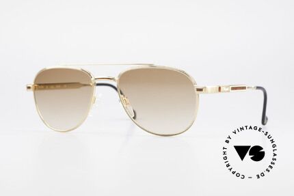 S.T. Dupont D081 23kt Pilotensonnenbrille, sehr exklusive und kostbare S.T. Dupont Sonnenbrille, Passend für Herren