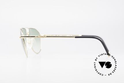 Chopard C005 Aviator Luxus Sonnenbrille, Fassung ist 23kt vergoldet (inkl. Zertifikat und Etui), Passend für Herren