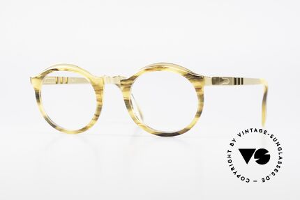 Persol Ivy Gold Plated Panto Brille Small, sehr elegante Persol vintage Brille der 90er Jahre, Passend für Herren und Damen