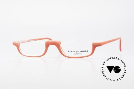 Alain Mikli 6071 / 2081 Vintage Lesebrille Mikli Rot, grandiose 1990er ALAIN Mikli Designer-Lesebrille, Passend für Damen