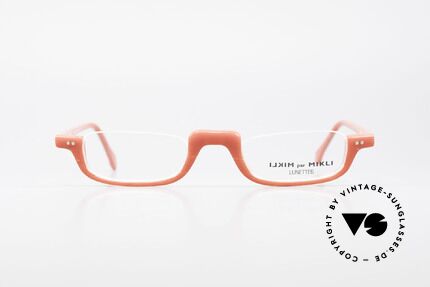 Alain Mikli 6071 / 2081 Vintage Lesebrille Mikli Rot, tolles Rahmenmuster: leicht transparent und rot, Passend für Damen