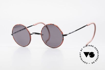 Giorgio Armani 103 Runde 80er Sport Sonnenbrille, vintage Brille vom Modedesigner Giorgio ARMANI, Passend für Herren und Damen