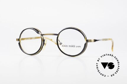 Alain Mikli 2150 / 38025 Runde Vintage Designer Brille, entzückende vintage Alain MIKLI Designer-Fassung, Passend für Herren und Damen