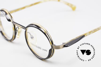 Alain Mikli 2150 / 38025 Runde Vintage Designer Brille, einfach originell & chic (zudem in toller Kolorierung), Passend für Herren und Damen