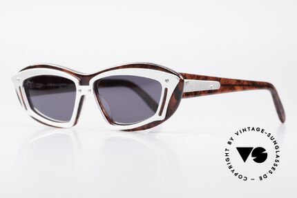 Robert La Roche S70 Vintage Damen Sonnenbrille, geschraubte Metall-Applikationen als Designelemente, Passend für Damen
