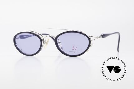 Yohji Yamamoto 51-7210 Clip-On 90er No Retro Brille, 90er Jahre vintage Sonnenbrille von Yohji Yamamoto, Passend für Herren und Damen
