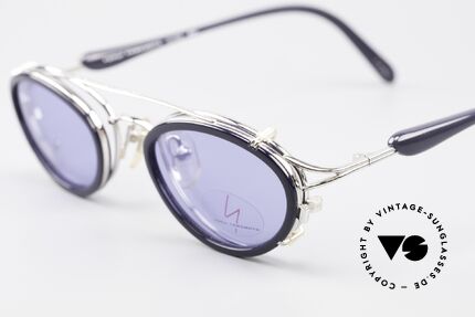 Yohji Yamamoto 51-7210 Clip-On 90er No Retro Brille, ungetragen; wie all unsere vintage 90er Sonnenbrillen, Passend für Herren und Damen