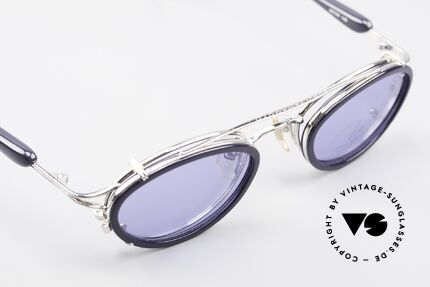 Yohji Yamamoto 51-7210 Clip-On 90er No Retro Brille, die Fassung kann natürlich beliebig verglast werden, Passend für Herren und Damen