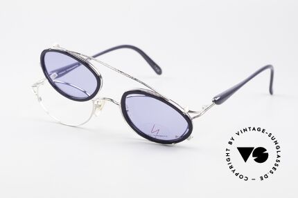 Yohji Yamamoto 51-7210 Clip-On 90er No Retro Brille, Größe: small, Passend für Herren und Damen