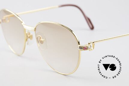 Cartier S Rubis 0,34 ct Echte Rubinen Sonnenbrille, orig. CARTIER Sonnen-Gläser in Orange-Verlauf, Passend für Damen