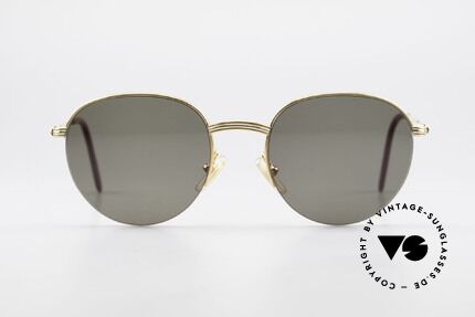Cartier Colisee Runde Luxus Sonnenbrille, Modell aus der Cartier 'Semi-Rimless' Collection, Passend für Herren und Damen