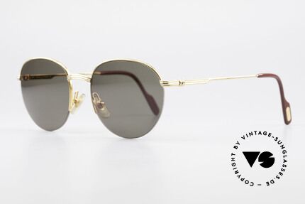 Cartier Colisee Runde Luxus Sonnenbrille, 22kt vergoldet (wie alle Cartier vintage Modelle), Passend für Herren und Damen