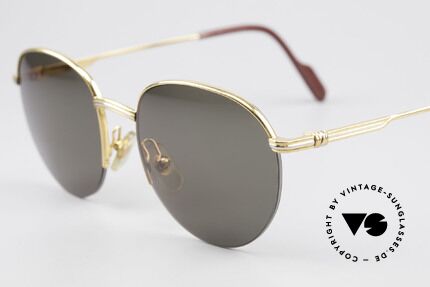 Cartier Colisee Runde Luxus Sonnenbrille, flexibler Halbrahmen (Top-Qualität), Luxusbrille!, Passend für Herren und Damen