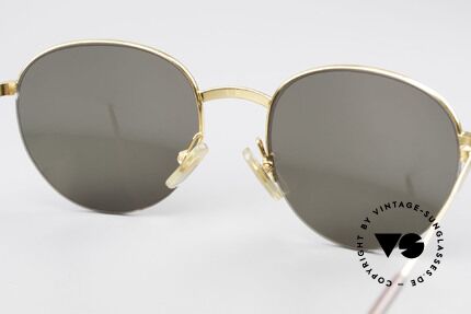 Cartier Colisee Runde Luxus Sonnenbrille, 2. hand in Top-Zustand (neue Gläser + Genta Etui), Passend für Herren und Damen
