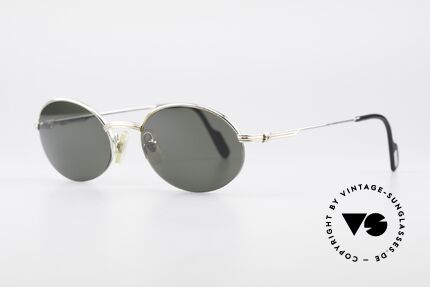 Cartier Manhattan Ovale Luxus Platin Brille, flexibler Halbrahmen (Top-Qualität), Luxusbrille!, Passend für Herren und Damen